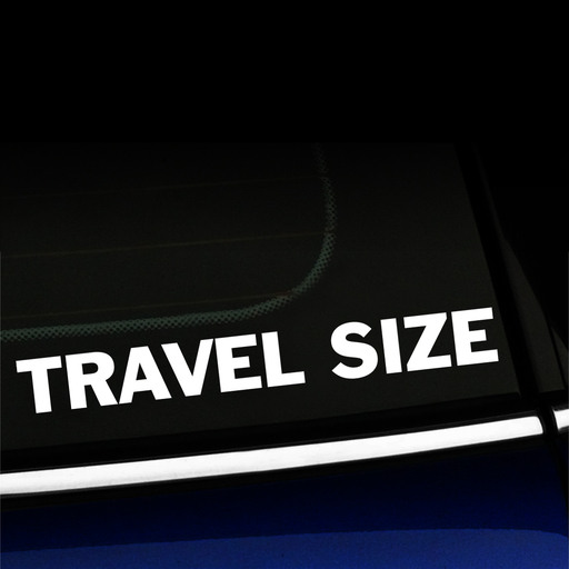 Travel Size - Decal Product Page