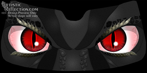 Scary Dragon Eyeshade Example Scary Dragon Eyeshade Example