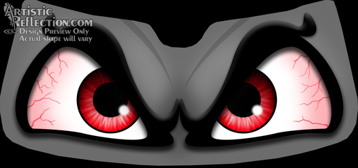 Evil Eyes Eyeshade Example