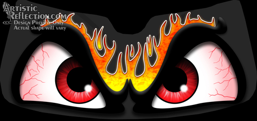 Fire Eyes Eyeshade Example