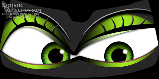 Wicked Witch Eyeshade Example