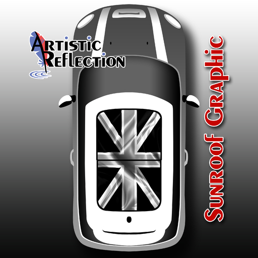 Black Jack Sunroof Graphic for MINI Cooper Product Page