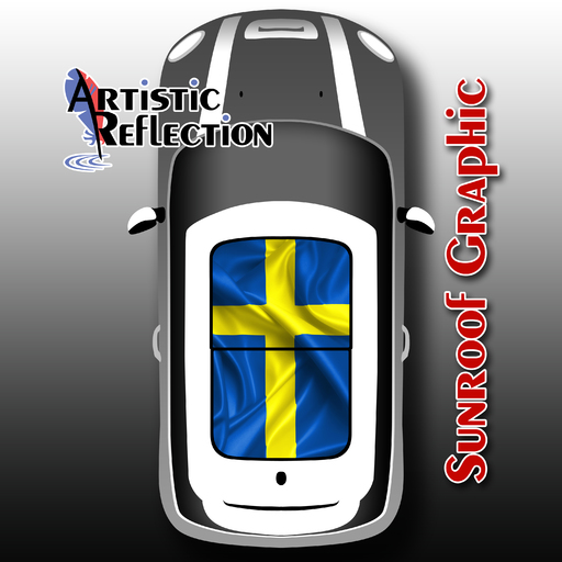 Swedish Flag Sunroof Graphic for MINI Cooper