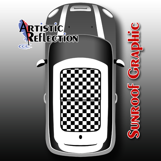 Checkered Sunroof Graphic for MINI Cooper Product Page