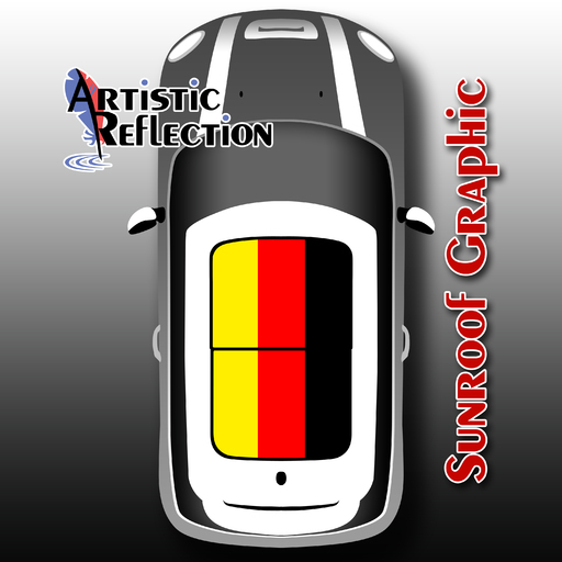 German Flag Nonwaving Sunroof Graphic