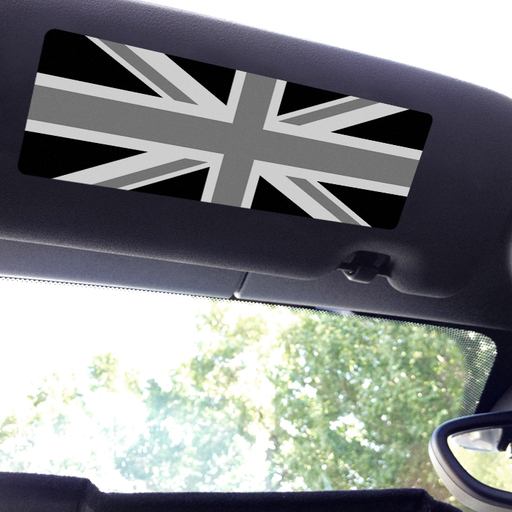 Visor sticker for MINI Cooper with Black Jack Flag
