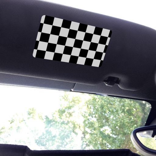 Visor sticker for MINI Cooper with Checkered Flag