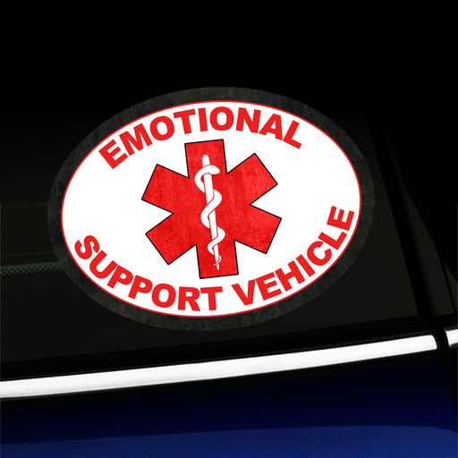 Emotional Support Vehicle - Sticker Product Page