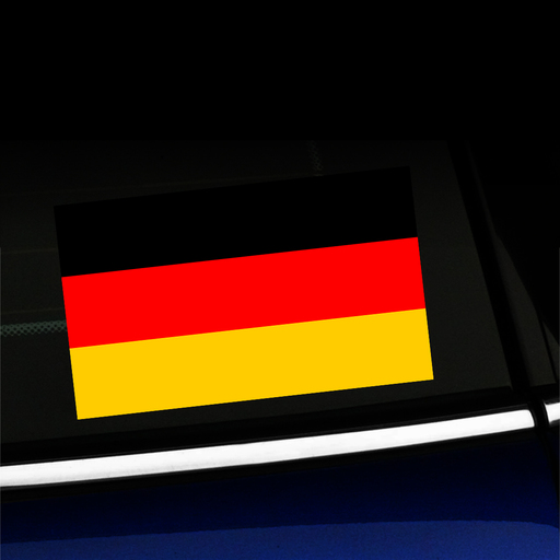German Flag - Full Color Sticker Product Page