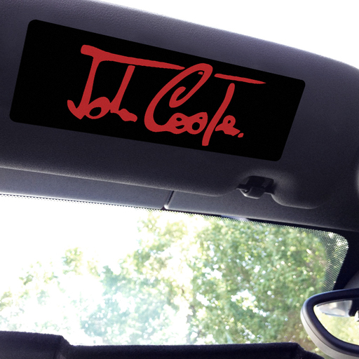 Visor sticker for MINI Cooper with John Cooper Signature