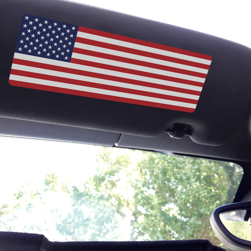 Visor sticker for MINI Cooper with US Flag