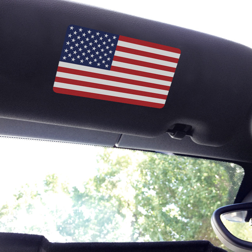 Visor sticker for MINI Cooper with US Flag