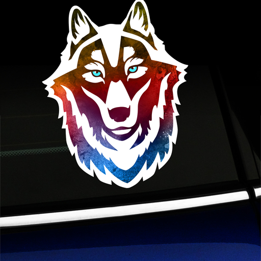 Watercolor Wolf - Sticker Product Page