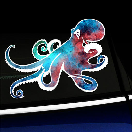 Watercolor Octopus - Sticker Product Page