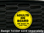 Adults on Board Magnetic Grill Badge Installed on a Car thumbnail
