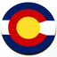 Colorado Flag - Grill Badge for MINI Cooper thumbnail