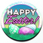 Happy Easter Badge 3D thumbnail