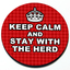 Keep Calm and Stay with the Herd - Magnetic Grill Badge for MINI Cooper thumbnail