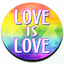 Love is Love Rainbow Badge in 3D thumbnail