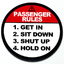 Passenger Rules - Magnetic Grill Badge for MINI Cooper thumbnail