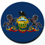 Pennsylvania State Flag Badge - 3D thumbnail