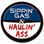 Sippin' Gas & Haulin' Ass - Grill Badge thumbnail