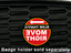 Slow Traffic Move Right Grill Badge Mounted Slow Traffic Move Right Grill Badge Mounted thumbnail