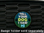 Tell Your Dog I Said Hi Badge Installed Tell Your Dog I Said Hi Badge on a car thumbnail