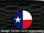 Texas Flag Badge installed on a grill thumbnail