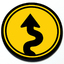 Twisty Sign - Grill Badge for MINI Cooper thumbnail