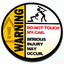 Warning Do Not Touch My Car - Magnetic Grill Badge for MINI Cooper thumbnail