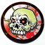 Zombie Skull Grill Badge thumbnail