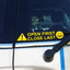 Open First Close Last - Warning decal for MINI Clubman barn doors thumbnail