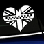 Black Jack Heart Decal thumbnail