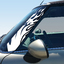 Flames Pillar Decals for 2nd Generation Hardtop and Convertible MINI Cooper - Set of 2 thumbnail