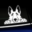 Peeking German Shepherd - Vinyl Decal thumbnail