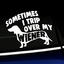 Sometimes I Trip Over My Wiener - Funny Vinyl Decal thumbnail