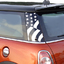 REAR 2nd Gen MINI US Flag C Pillar Installed on a MINI thumbnail