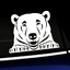 Peeking Bear decal on window thumbnail