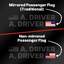A graphic showing the difference between mirrored and non-mirrored passenger flags. thumbnail