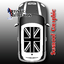Black and White Jack Sunroof Graphic for MINI Cooper thumbnail