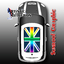 Rainbow Jack Flag Nonwaving Sunroof Graphic for MINI Cooper Rainbow Jack Flag Nonwaving Sunroof Graphic for MINI Cooper thumbnail