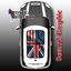 Combined US Flag and UJ Flag Sunroof Graphic Combined US Flag and UJ Flag Sunroof Graphic installed on a MINI thumbnail