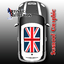 Union Jack Flag - Nonwaving - Sunroof Graphic for MINI Cooper thumbnail