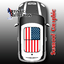 US Flag - Nonwaving - Sunroof Graphic for MINI Cooper thumbnail