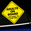 Adults on Board - We want to live too! - Full-color Vinyl Sticker thumbnail