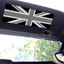 Visor sticker for MINI Cooper with Black Jack Flag thumbnail
