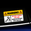 Warning Do Not Touch My Car - Sticker thumbnail