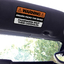 Visor sticker for MINI Cooper that says Warning Driver Picks the Music thumbnail